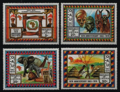 Liberia 1979 - Mi-Nr. 1094-1097 ** - MNH - 16 Jahre OAU