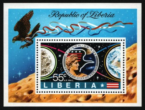 Liberia 1973 - Mi-Nr. Block 65 A ** - MNH - Raumfahrt / Space