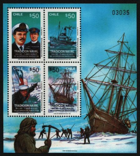 Chile 1991 - Mi-Nr. Block 19 ** - MNH - Schiffe / Ships