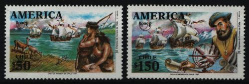 Chile 1991 - Mi-Nr. 1470-1471 ** - MNH - Schiffe / Ships