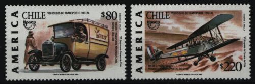 Chile 1994 - Mi-Nr. 1635-1636 ** - MNH - Postbeförderung