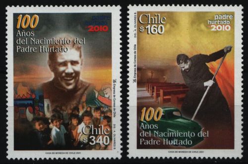 Chile 2001 - Mi-Nr. 2001-2002 ** - MNH - Alberto Hurtado Cruchaga