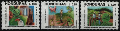 Honduras 1991 - Mi-Nr. 1122-1124 ** - MNH - Insekten / Insects