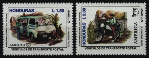 Honduras 1995 - Mi-Nr. 1255-1256 ** - MNH - Postbeförderung