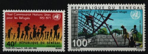 Senegal 1971 - Mi-Nr. 446-447 ** - MNH - 20 Jahre UNHCR