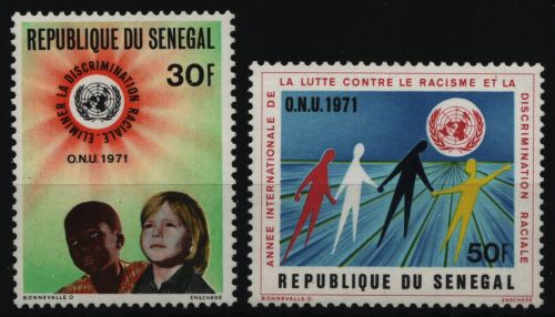 Senegal 1971 - Mi-Nr. 450-451 ** - MNH - Gegen Rassendiskriminierung