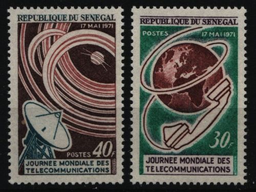 Senegal 1971 - Mi-Nr. 456-457 ** - MNH - Weltfernmeldetag