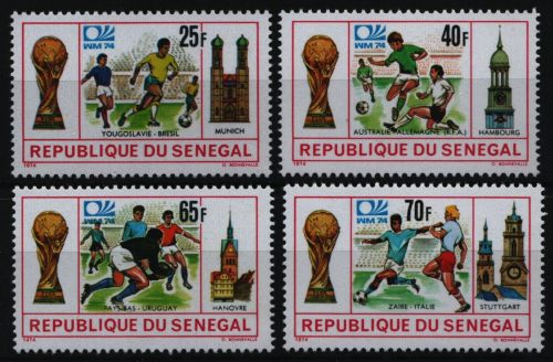 Senegal 1974 - Mi-Nr. 553-556 ** - MNH - Fußball / Soccer