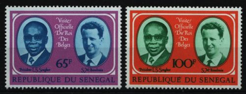 Senegal 1975 - Mi-Nr. 562-563 ** - MNH - Besuch des Königs Baudouin