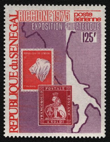 Senegal 1975 - Mi-Nr. 572 ** - MNH - Marke auf Marke