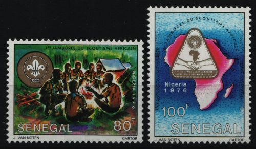 Senegal 1976 - Mi-Nr. 595-596 ** - MNH - Pfadfinder / Scouts