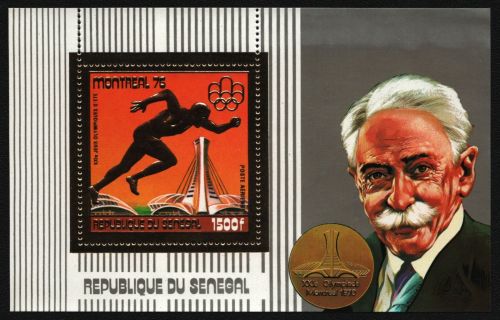 Senegal 1976 - Mi-Nr. Block 19 ** - MNH - Gold - Olympia Montreal