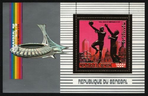Senegal 1976 - Mi-Nr. Block 28 ** - MNH - Gold - Olympia Montreal
