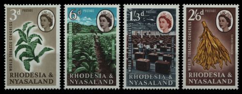 Rhodesien & Nyassa 1963 - Mi-Nr. 45-48 ** - MNH - Tabakkongress