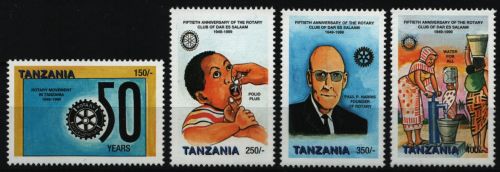 Tansania 1999 - Mi-Nr. 3425-3428 ** - MNH - Rotary