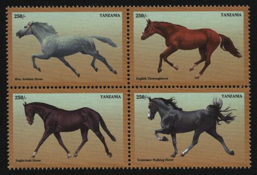 Tansania 1997 - Mi-Nr. 2613-2616 ** - MNH - Pferde / Horses