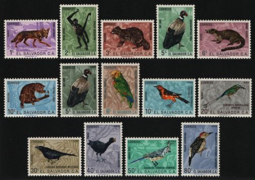 El Salvador 1963 - Mi-Nr. 856-869 ** - MNH - Wildtiere / Wild animals (II)
