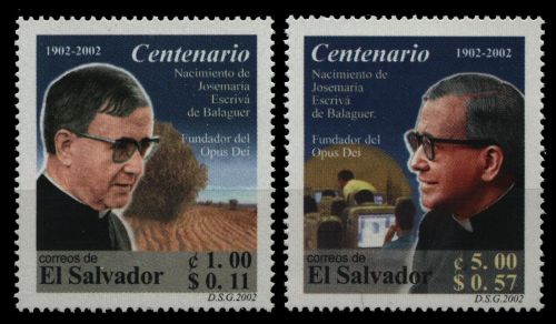 El Salvador 2002 - Mi-Nr. 2266-2267 ** - MNH - Escrivá de Balageur y Albás