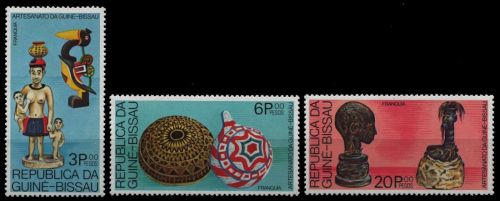 Guinea-Bissau 1980 - Mi-Nr. 568-570 ** - MNH - Kunsthandwerk