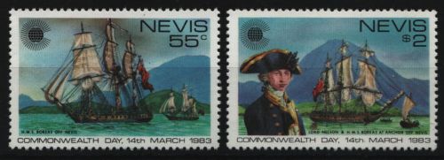 Nevis 1983 - Mi-Nr. 88-89 ** - MNH - Schiffe / Ships