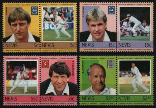 Nevis 1984 - Mi-Nr. 220-227 ** - MNH - Kricketspieler