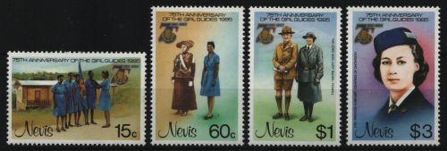 Nevis 1985 - Mi-Nr. 276-279 ** - MNH - Pfadfinder / Scouts
