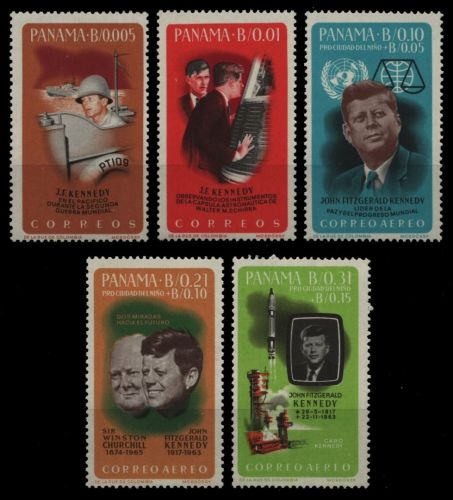 Panama 1965 - Mi-Nr. 832-836 A ** - MNH - John F. Kennedy
