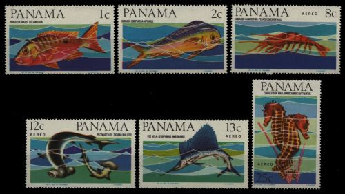 Panama 1965 - Mi-Nr. 850-855 ** - MNH - Meerestiere / Marine life