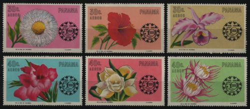Panama 1966 - Mi-Nr. 856-861 ** - MNH - Blumen / Flowers