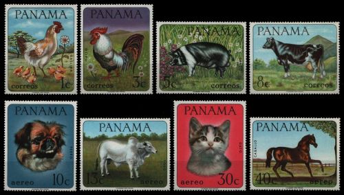Panama 1967 - Mi-Nr. 956-963 ** - MNH - Haustiere / Pets