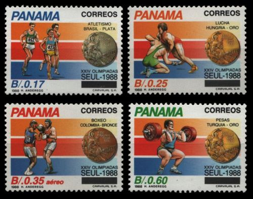 Panama 1989 - Mi-Nr. 1684-1687 ** - MNH - Olympia Seoul