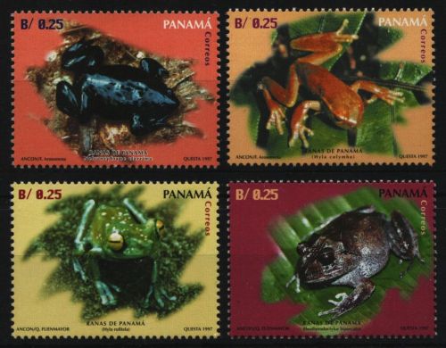 Panama 1997 - Mi-Nr. 1793-1796 ** - MNH - Frösche / Frogs