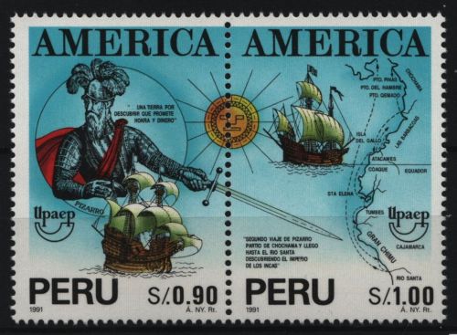 Peru 1993 - Mi-Nr. 1488-1489 ** - MNH - Schiffe / Ships
