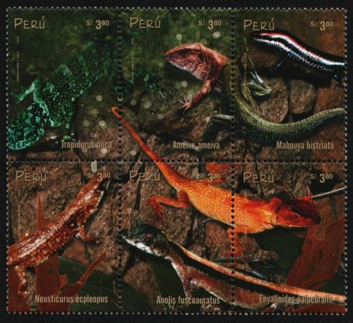 Peru 2000 - Mi-Nr. 1746-1751 ** - MNH - Reptilien / Reptiles