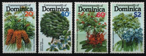 Dominica 1979 - Mi-Nr. 642-645 ** - MNH - Blüten / Blossoms