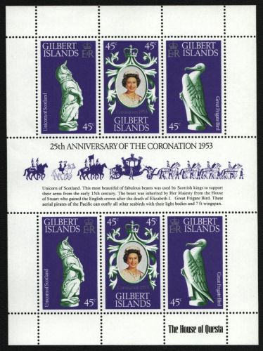 Gilbert und Ellice 1978 - Mi-Nr. 307-309 ** - MNH - KLB - 25. Jahrestag Krönung