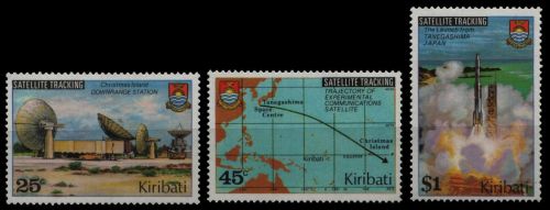Kiribati 1980 - Mi-Nr. 346-348 ** - MNH - Nachrichtensatellit