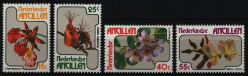 Niederländische Antillen 1977 - Mi-Nr. 359-362 ** - MNH - Blüten / Blossoms
