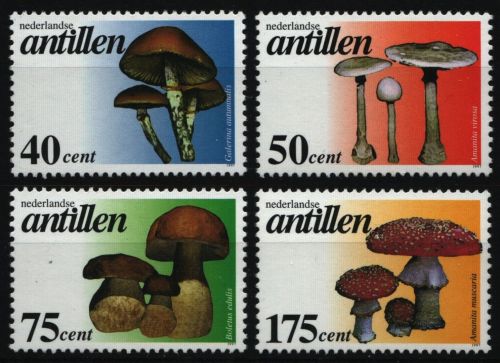 Niederländische Antillen 1997 - Mi-Nr. 888-891 ** - MNH - Pilze / Mushrooms