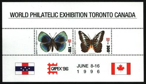 Niederländische Antillen 1996 - Mi-Nr. Block 44 ** - MNH - Schmetterlinge