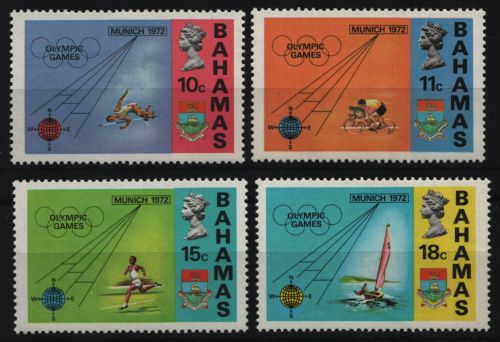Bahamas 1972 - Mi-Nr. 340-343 ** - MNH - Olympia München