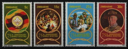 Simbabwe 1982 - Mi-Nr. 265-268 ** - MNH - Pfadfinder / Scouts