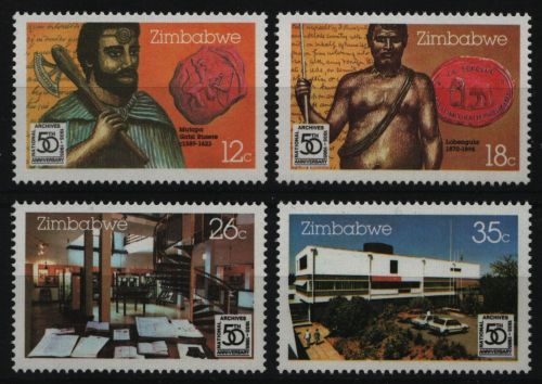 Simbabwe 1985 - Mi-Nr. 331-334 ** - MNH - Nationalarchiv