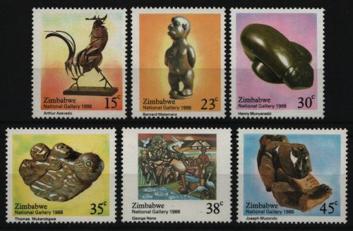 Simbabwe 1988 - Mi-Nr. 378-383 ** - MNH - Nationalgalerie