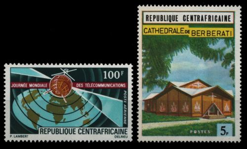 Zentralafrikanische Rep. 1971 - Mi-Nr. 239 & 240 ** - MNH - 2 Ausgaben