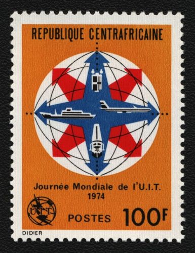 Zentralafrikanische Rep. 1974 - Mi-Nr. 351 ** - MNH - Weltfernmeldetag