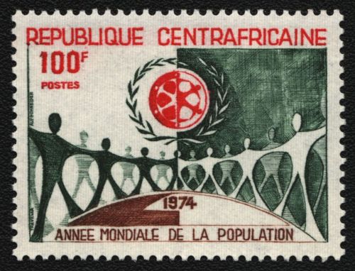 Zentralafrikanische Rep. 1974 - Mi-Nr. 352 ** - MNH - Weltbevölkerungsjahr