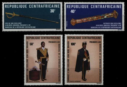 Zentralafrikanische Rep. 1975 - Mi-Nr. 367-370 ** - MNH - Präsident Bokassa
