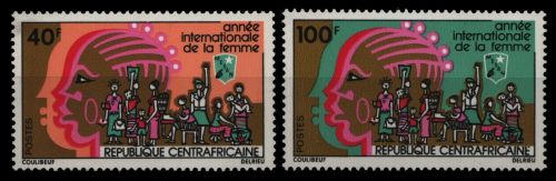Zentralafrikanische Rep. 1975 - Mi-Nr. 393-394 ** - MNH - Jahr der Frau