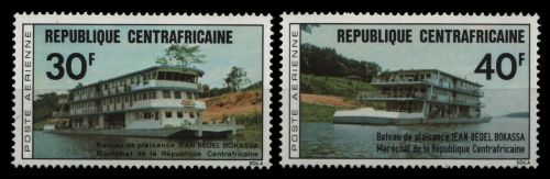 Zentralafrikanische Rep. 1976 - Mi-Nr. 395-396 ** - MNH - Schiffe / Ships